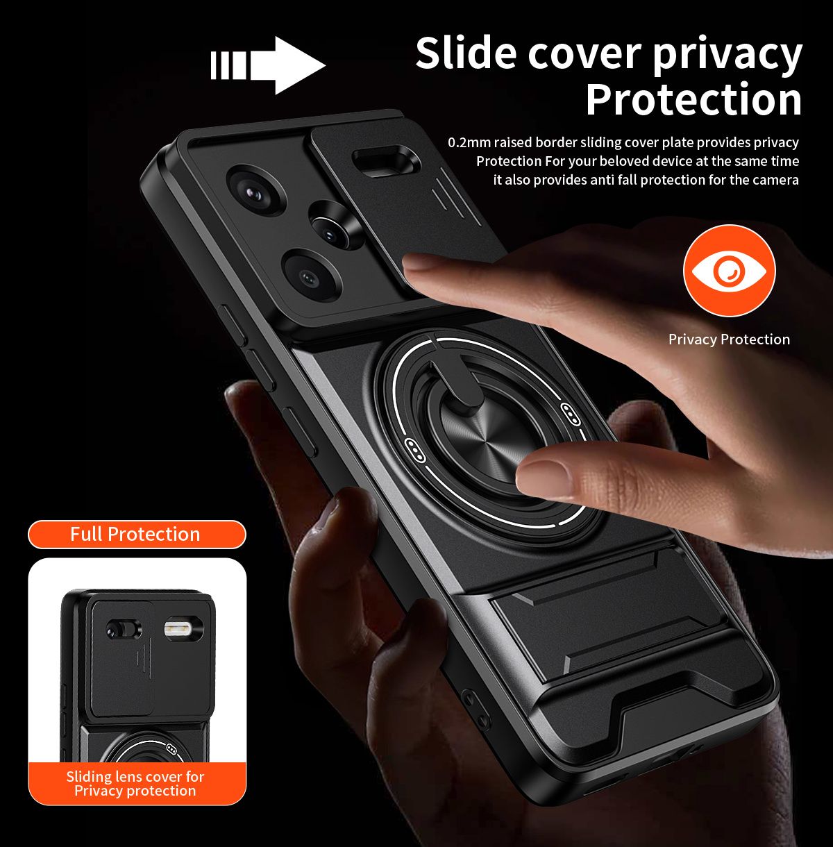 Lens Slide Camera Phone Case f - Taco Stand Holder のレビューと価格