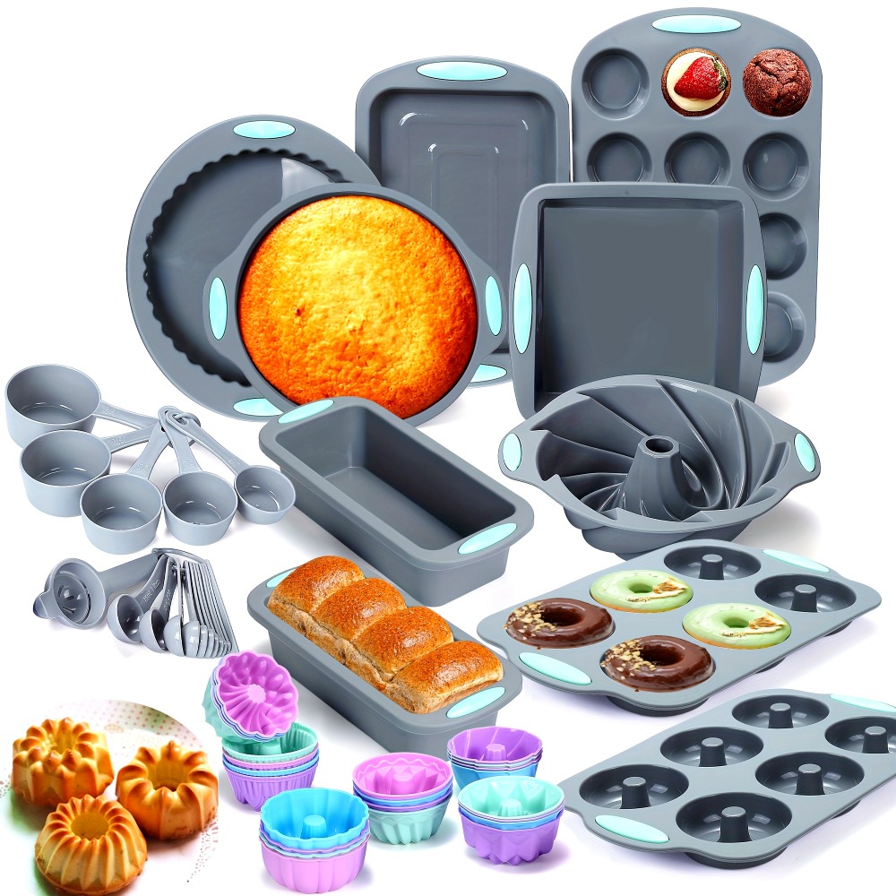 51 Pieces Silicone Baking Pan  - Donut Mold Silicone のレビューと価格