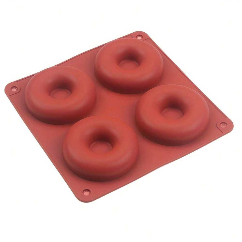 1PC 4 Holes Donut Silicone Mol - Donut Mold Silicone のレビューと価格
