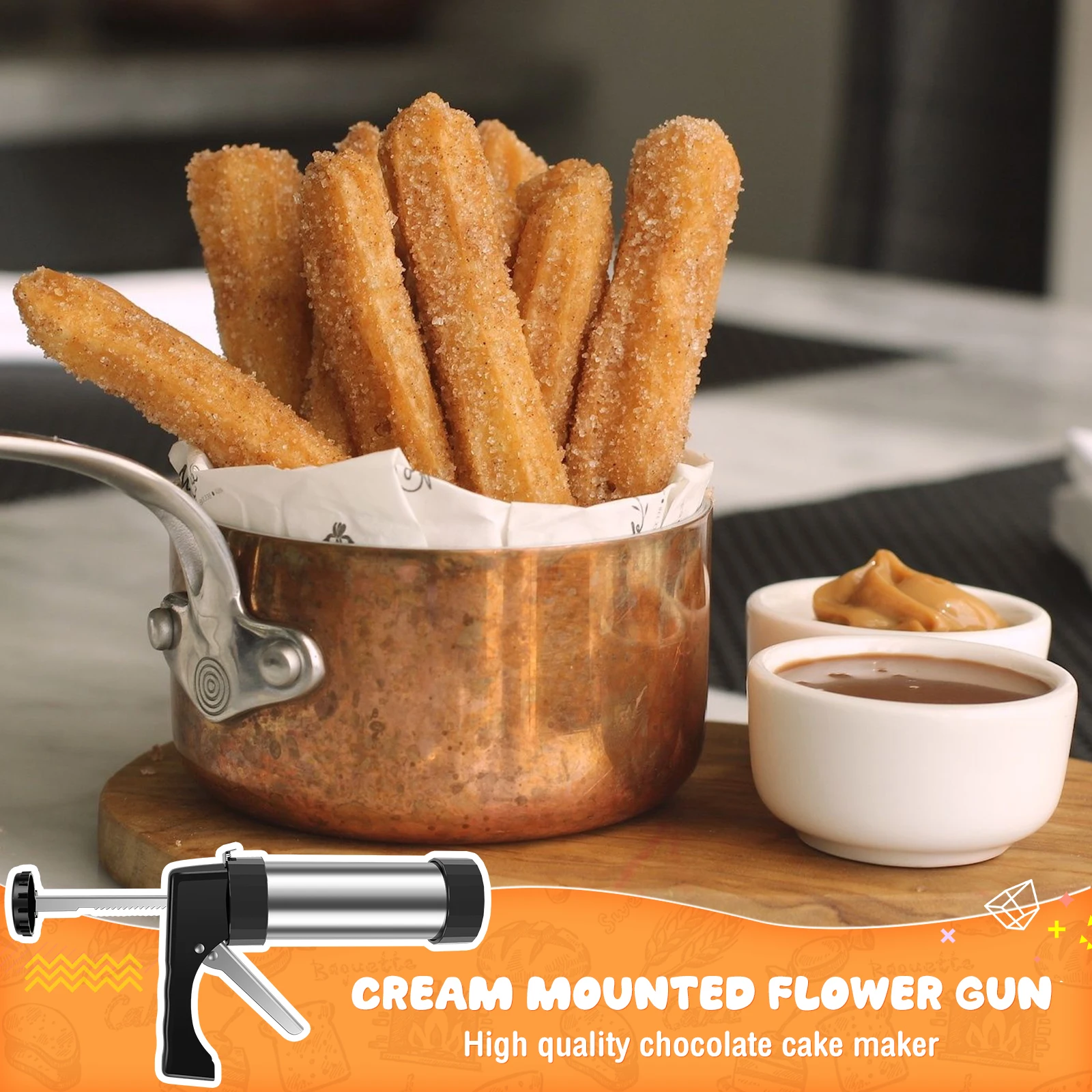 Churro Maker Machine Stainless - Churros Maker Gun のレビューと価格