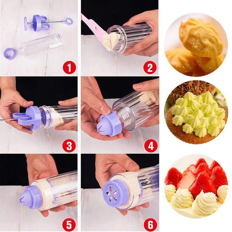 BOZZH DIY Manual Cookie Press  - Churros Maker Gun のレビューと価格