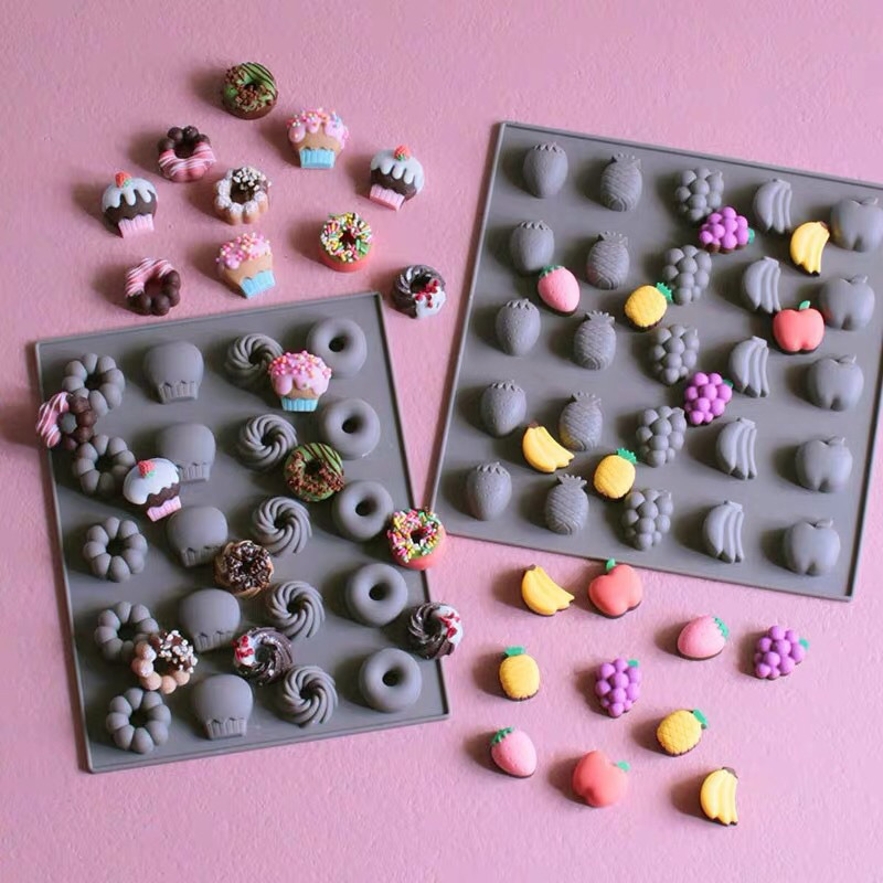 Multicavity Fruit Silicone Cho - Donut Mold Silicone のレビューと価格