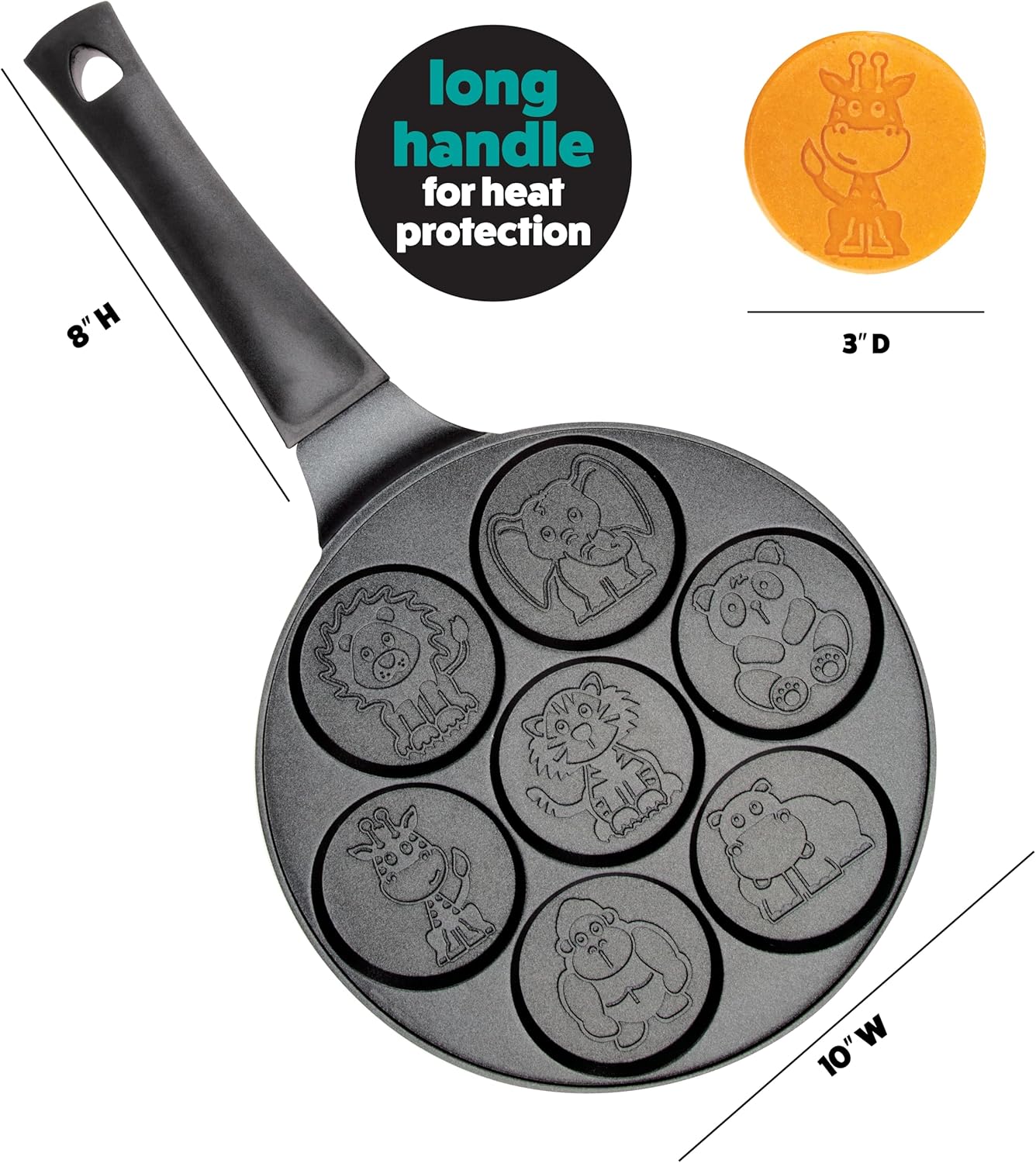 Animal Mini Pancake Pan - Make - Mini Pancake Griddle のレビューと価格