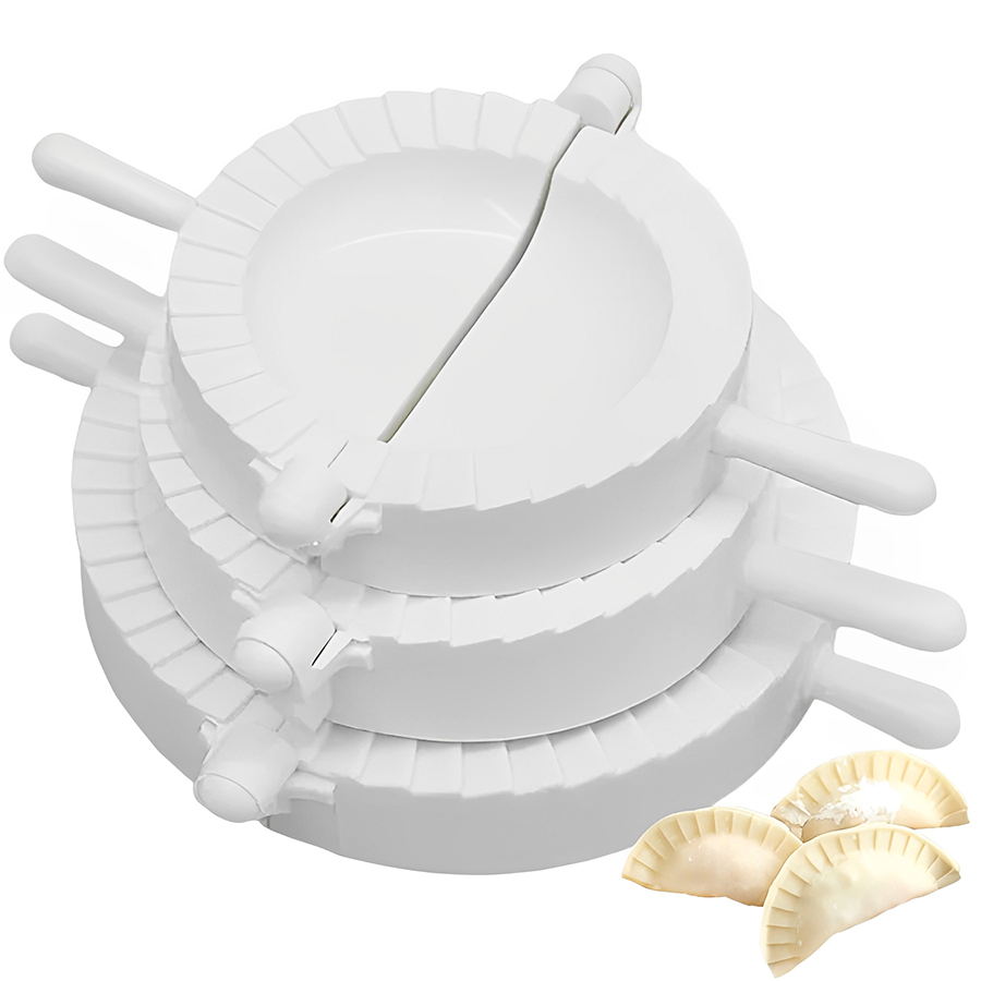 3pcs/set 7-10cm Plastic Dumpli - Dumpling Press Set のレビューと価格
