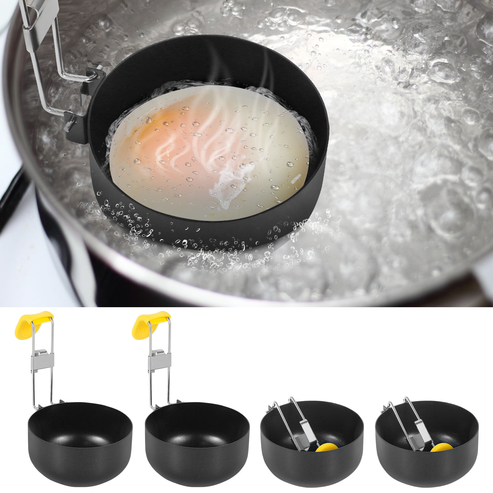 4 Pack Stainless Steel Egg Poa - Mini Pancake Griddle のレビューと価格